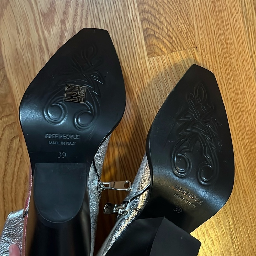 Free People  Brayden Western Boot Pewter Size 9 NWT - Picture 14 of 17